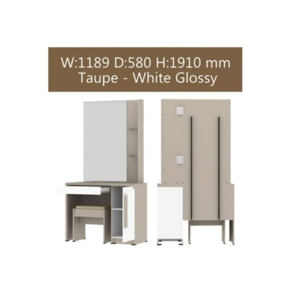 TERMURAH ACTIV FURNITURE KOFI MR 90 X 170 CM MEJA RIAS KOSMETIK MODERN - Image 2
