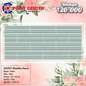 TERMURAH ROMAN KERAMIK 20 X 60 W62157 DQUANTINE AZZURO