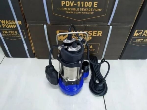 TERMURAH WASSER PD180 E Pompa Celup Air Kotor / Laut Casing Plastik - Image 3