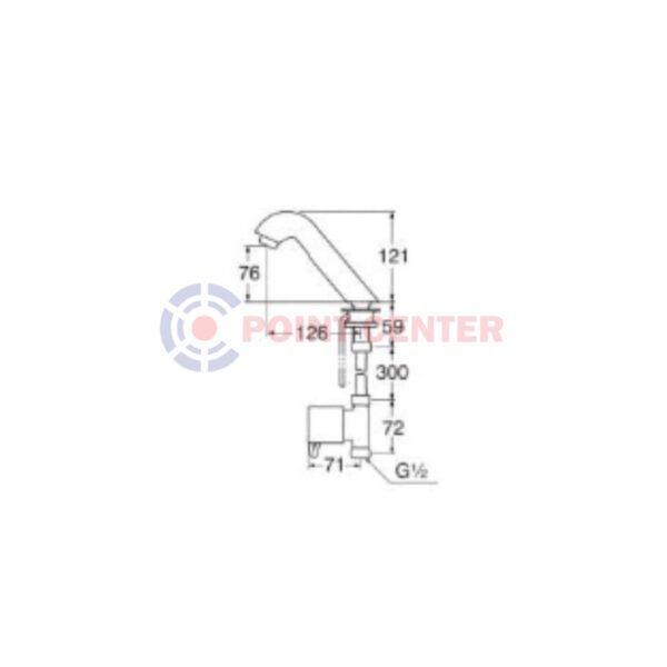 TERMURAH SAN EI EY501 KRAN DAPUR / KRAN SINK / KRAN SENSOR - Image 2