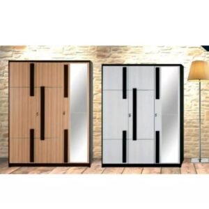 TERMURAH ACTIV FURNITURE KOFI LP 305 LEMARI PAKAIAN 3 PINTU KACA