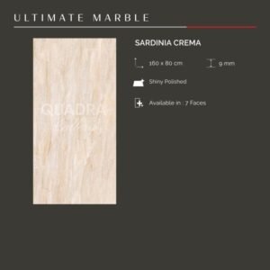 TERMURAH QUADRA GRANIT 160 X 80 BIG SIZE / BIG SLAP SARDINIA CREMA
