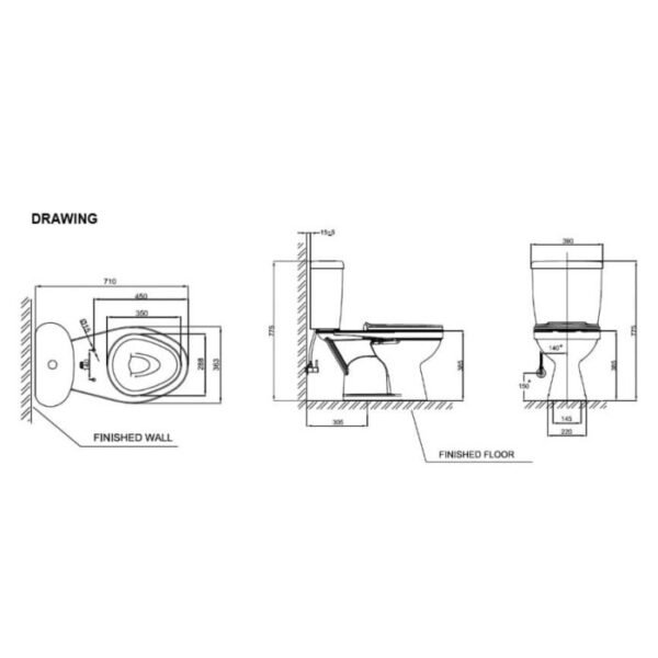 TERMURAH AMERICAN STANDARD TOILET DUDUK MY WINSTON WITH SMART WASHER 3 - Image 5
