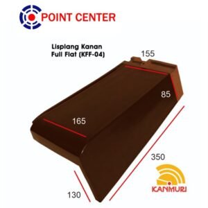TERMURAH KANMURI KFF-04 GENTENG LISPLANG KANAN NATURAL FULL FLAT