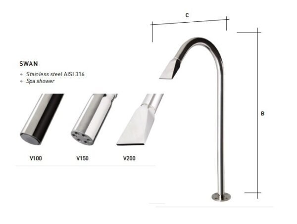 TERMURAH KRIPSOL SPA SHOWER KOLAM RENANG SWAN V100 - Image 2