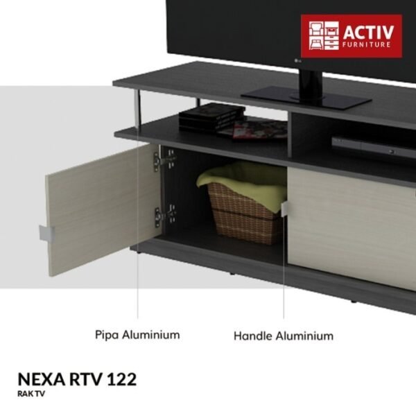 TERMURAH ACTIV FURNITURE NEXA RTV 122 RAK MEJA TV BUFFET MODERN - Image 4