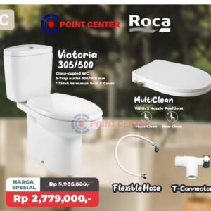 TERMURAH PROMO ROCA CLOSET DUDUK VICTORIA 305 / 500 + FLEKSIBEL & TEE