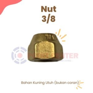 TERMURAH NUT AC 3/8 ” / NUT KUNINGAN UNTUK PIPA AC 3/8"