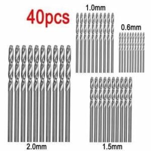 TERMURAH TAFFWARE JIGONG MATA BOR BIT 0.6-2.0MM 40 PCS - QST -SIL -H20