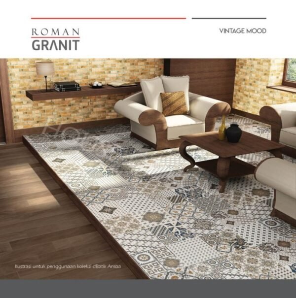 TERMURAH ROMAN GRANIT 30 X 30 GTA332711R DBATIK AMBA - Image 2