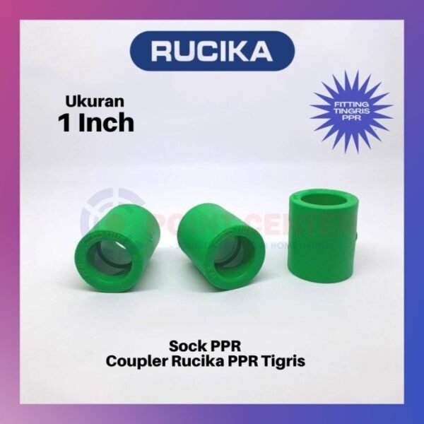 TERMURAH SOCK SOK PPR 1" 1 INCH 32MM COUPLER 32MM RUCIKA TIGRIS - Image 3