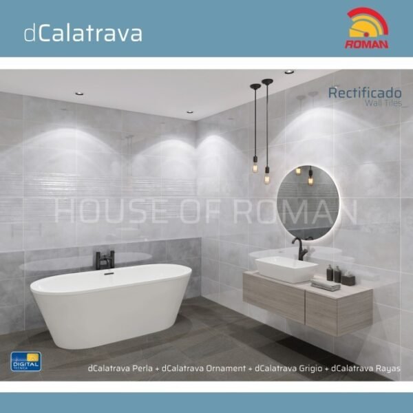 TERMURAH ROMAN KERAMIK 30 X 60R W63372R DCALATRAVA GRIGIO GOL. A - Image 2