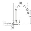 TERMURAH ROCA CADENA KRAN DAPUR / KRAN ANGSA / KITCHEN SINK - Image 5