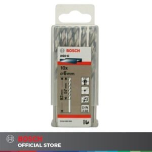 TERMURAH BOSCH MATA BOR HSS-G METAL DRILL BIT 6.0 MM X 10 PCS