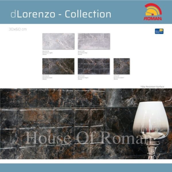 TERMURAH ROMAN KERAMIK 30 X 60 W63762R DLORENZO NIGHT GOL. D - Image 4
