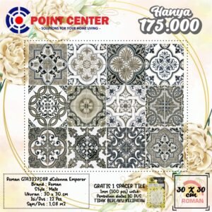 TERMURAH ROMAN KERAMIK 30 X 30 GTA332708R DCOLONNA EMPEROR