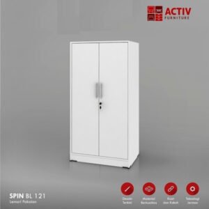 TERMURAH ACTIV FURNITURE SPIN BL 121 LEMARI PAKAIAN KECIL MODERN PUTIH
