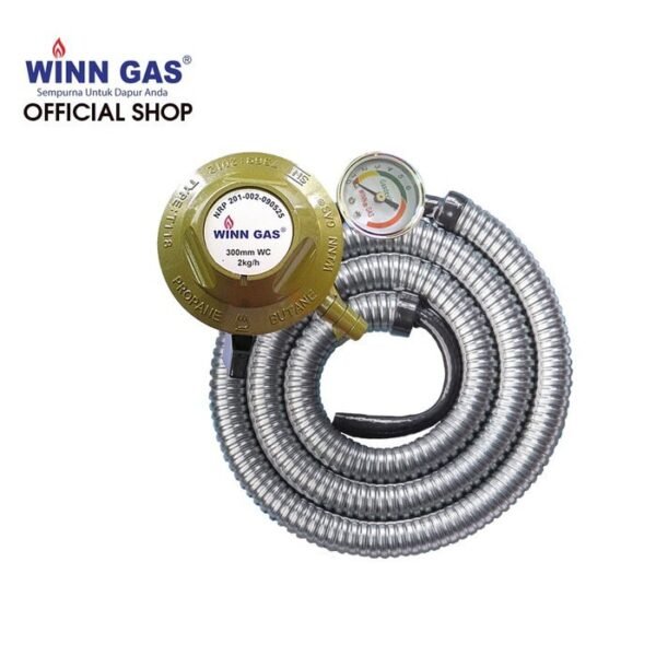 TERMURAH WINN GAS PAKET REGULATOR SELANG FLEXIBLE W118M