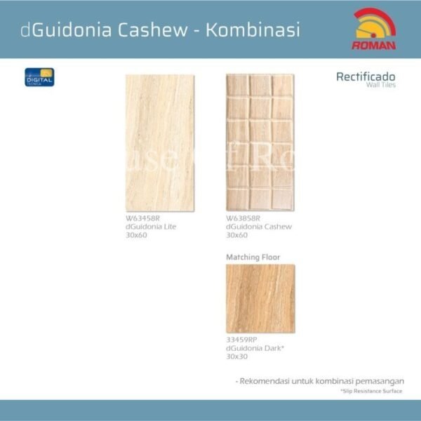 TERMURAH ROMAN KERAMIK 30 X 60R W63858R DGUIDONIA CASHEW GOL B - Image 4