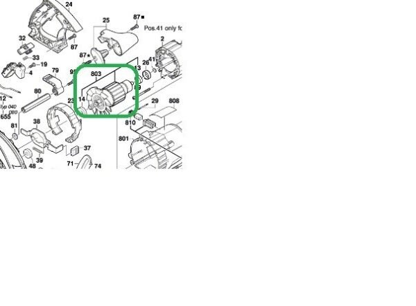 TERMURAH 1619P01696 BOSCH ARMATURE GKS 235 / SPARE PART