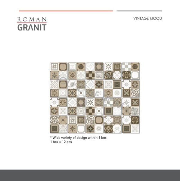 TERMURAH ROMAN GRANIT 30 X 30 GTA332717R DDAKOTA BROWN - Image 4