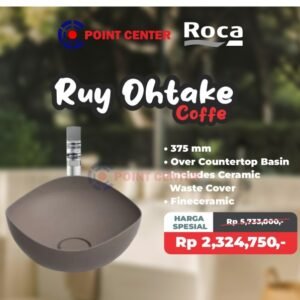 TERMURAH ROCA PROMO WASTAFEL DI ATAS MEJA RUY OHTAKE A2 COFEE 375 MM