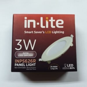 TERMURAH DOWNLIGHT LED IB BULAT / ROUND INPS626R 3W IN-LITE WARM WHITE