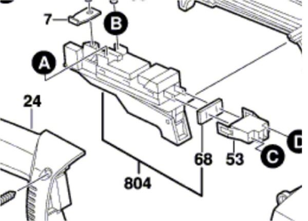 TERMURAH 1619P14186 BOSCH SWITCH GWS 2000-180 / SPARE PART
