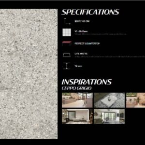 TERMURAH QUADRA GRANIT 320 X 160 BIG SIZE CEPPO GRIGIO