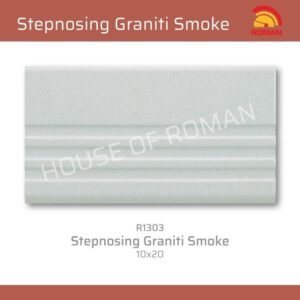 Termurah ROMAN KERAMIK Stepnosing Graniti Smoke 10x20 R1303 Gol A
