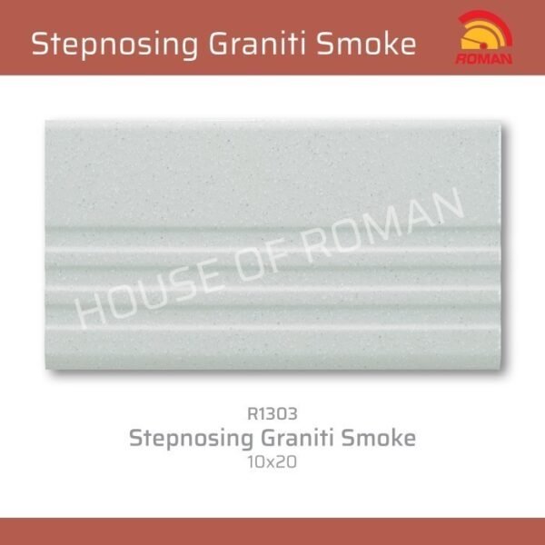 Termurah ROMAN KERAMIK Stepnosing Graniti Smoke 10x20 R1303 Gol A