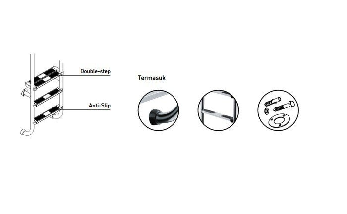TERMURAH KRIPSOL TANGGA KOLAM RENANG SCALA/4 AISI 316 / 4 ANAK TANGGA - Image 2