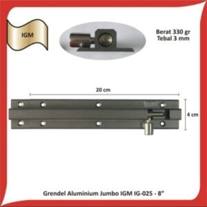 TERMURAH IGM IG 025 GRENDEL PINTU SLOT JENDELA KUNCI KAMAR 8 INCH