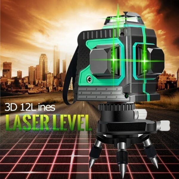 TERMURAH TAFFWARE YELONG SELF LEVELING 3D RED LASER BEAM 12 LINE RED - Image 4