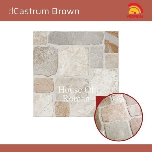 TERMURAH ROMAN KERAMIK 40 X 40 G440100 DCASTRUM BROWN GOL B - Image 4