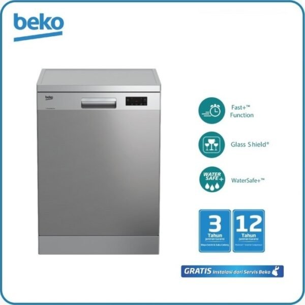 TERMURAH BEKO DFN16410X STANDING DISH WASHER Mesin Cuci Piring