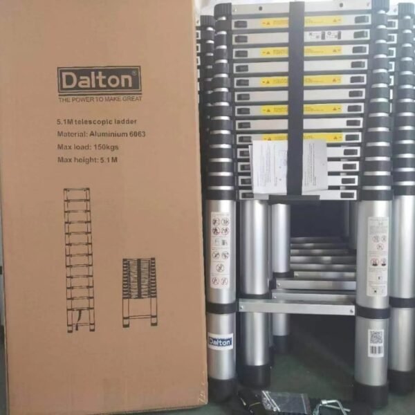 TERMURAH DALTON ML 1007 L Tangga Teleskopik Tunggal 15 Steps 5.1M - Image 2