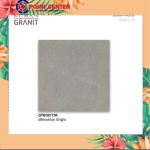 TERMURAH ROMAN GRANIT 60 X 60 GT602171R DBROOKLYN GRIGIO