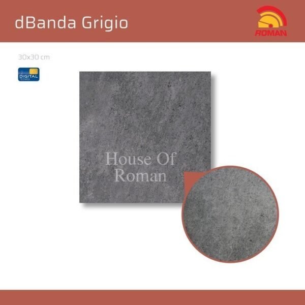 TERMURAH ROMAN KERAMIK 30 X 30 G330515 DBANDA GRIGIO GOL B - Image 3