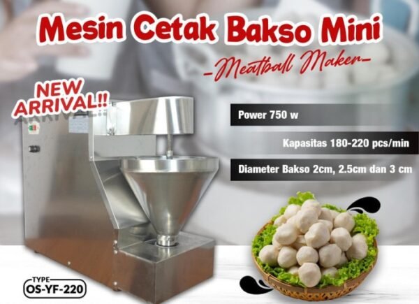 TERMURAH MESIN CETA BAKSO OSSEL OS-YF-220 MEATBALL MAKER