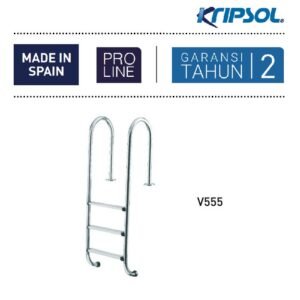 TERMURAH KRIPSOL TANGGA KOLAM RENANG V555/5 AISI 316 / 5 ANAK TANGGA