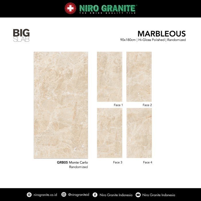TERMURAH NIRO GRANIT 90 X 180 GRB05 BIG SLAB MARBLEOUS HIGLOSS POLISHE - Image 2