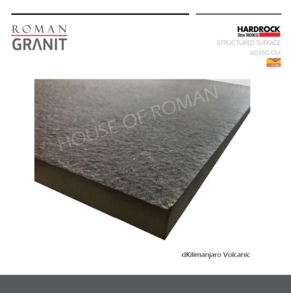TERMURAH ROMAN GRANIT HARDROCK 60 X 60 TGT605763CR DKILIMANJARO VOLCAN - Image 3