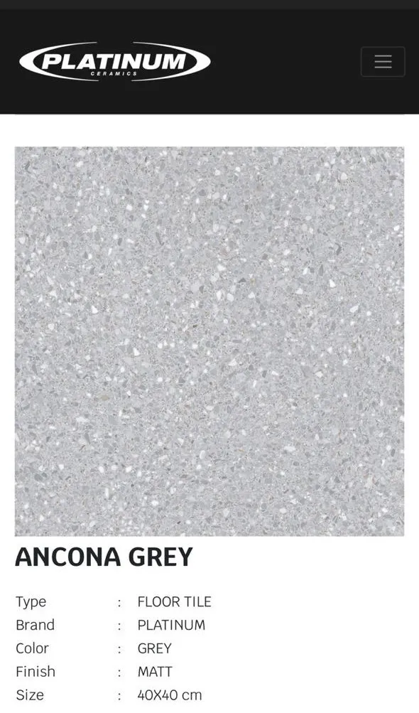 TERMURAH PLATINUM KERAMIK 40/40 ANCONA GREY - Image 2