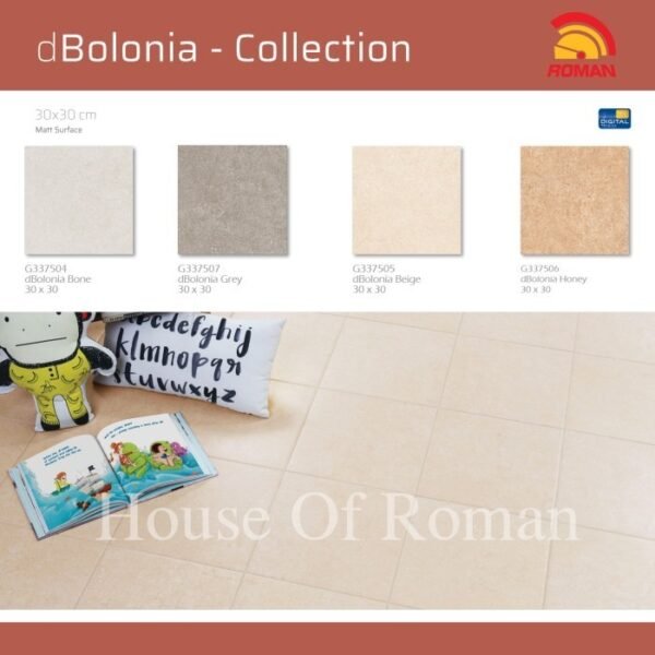 TERMURAH ROMAN KERAMIK 30 X 30 G337505 DBOLONIA BEIGE GOL. B - Image 3