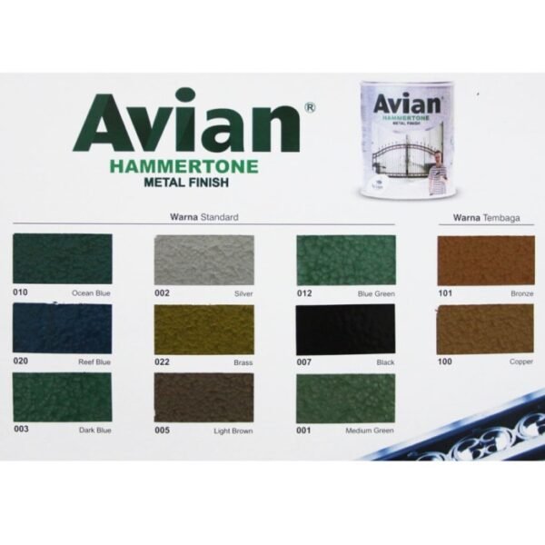 TERMURAH AVIAN HAMMERTONE CAT BESI / BAJA / CAT ANTI KARAT 0.9 LITER - Image 3