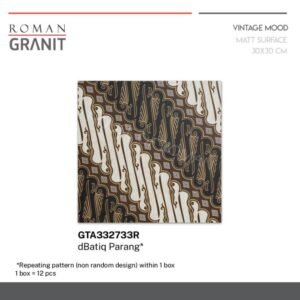 TERMURAH ROMAN GRANIT 30 X 30 GTA332733R DBATIQ PARANG