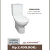 TERMURAH ROCA PROMO DEBBA ROUND RIMLESS KLOSET DUDUK KAMAR MANDI - Image 2