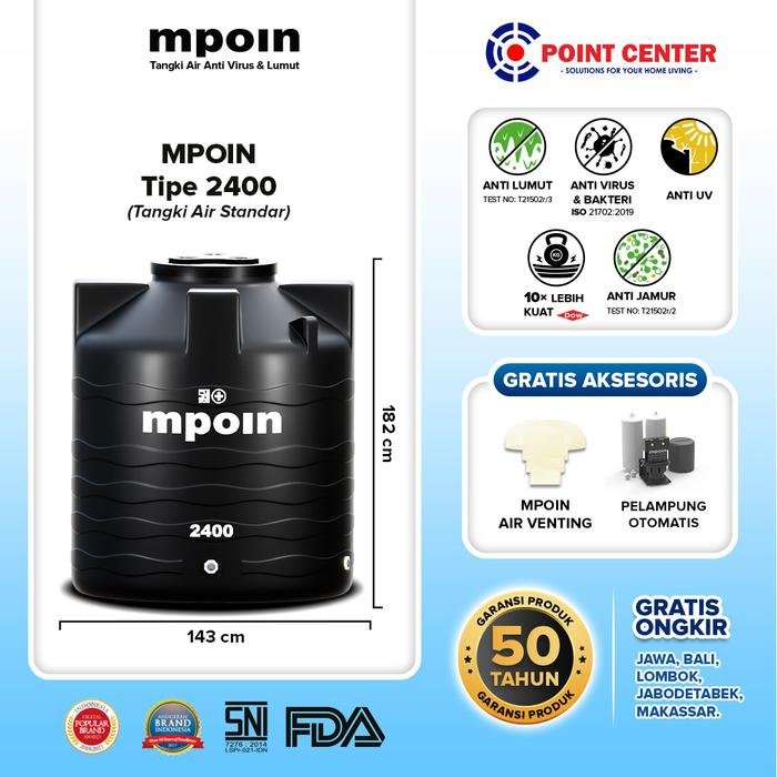 MPOIN TANDON WAVE W 2400Liter