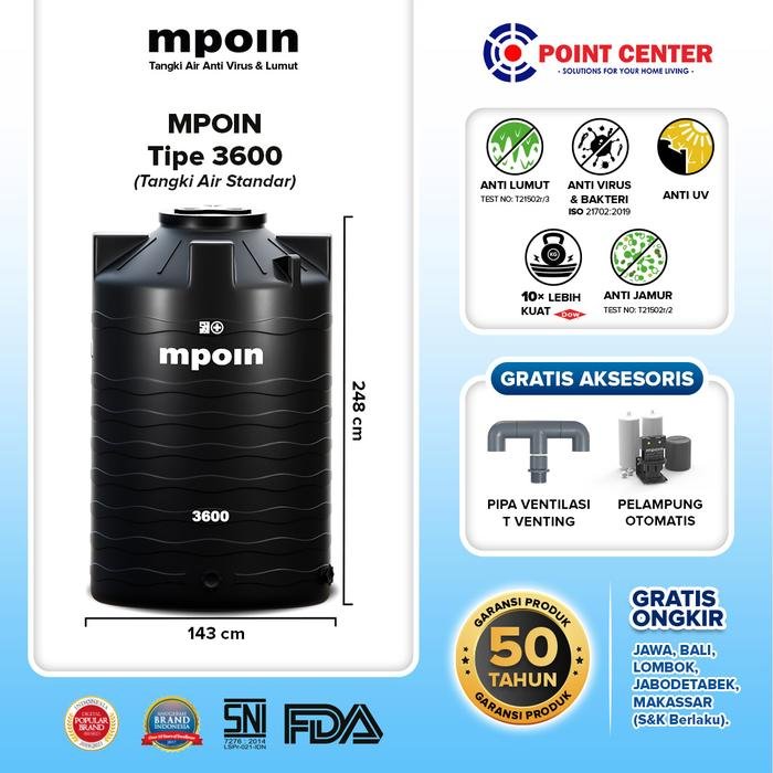 MPOIN TANDON WAVE W 3600Liter